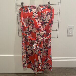 Yumi Kim Pink Floral Strapless Romper